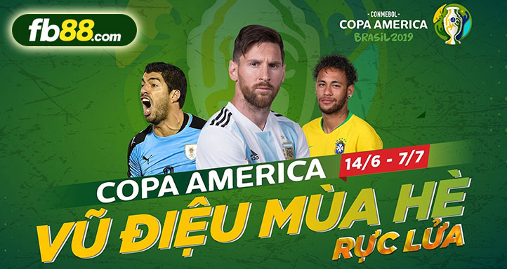 fb88-Lịch thi đấu bóng đá vô địch Nam Mỹ Copa America 2019